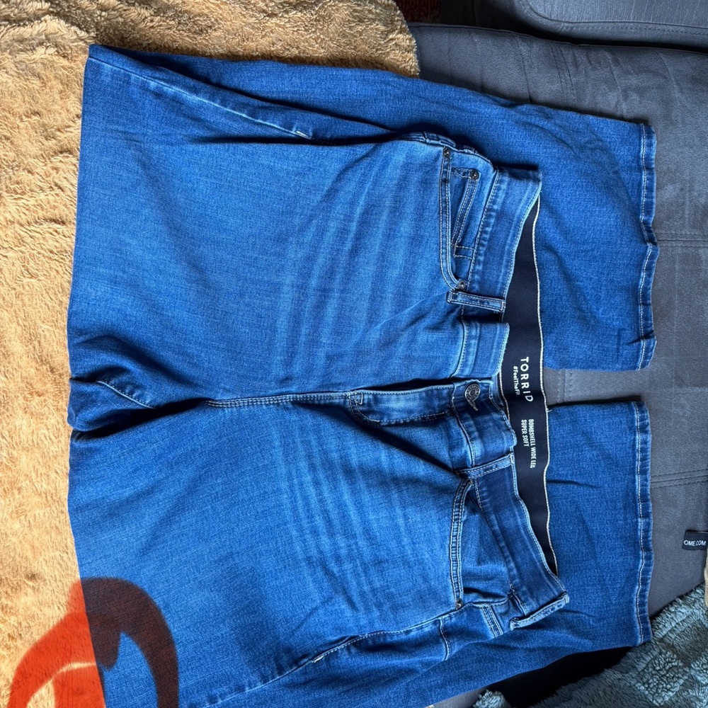 Torrid Blue Flare Wide Leg Jeans